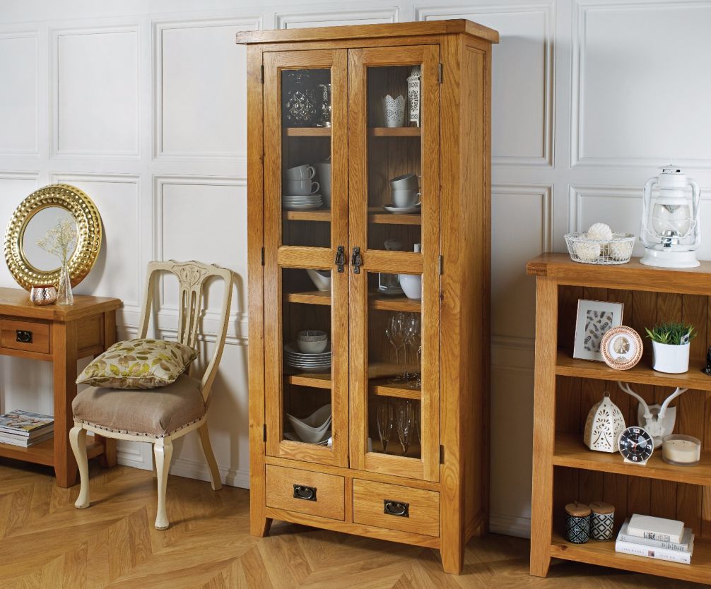 Display Your Possessions With Solid Oak Display Cabinets
