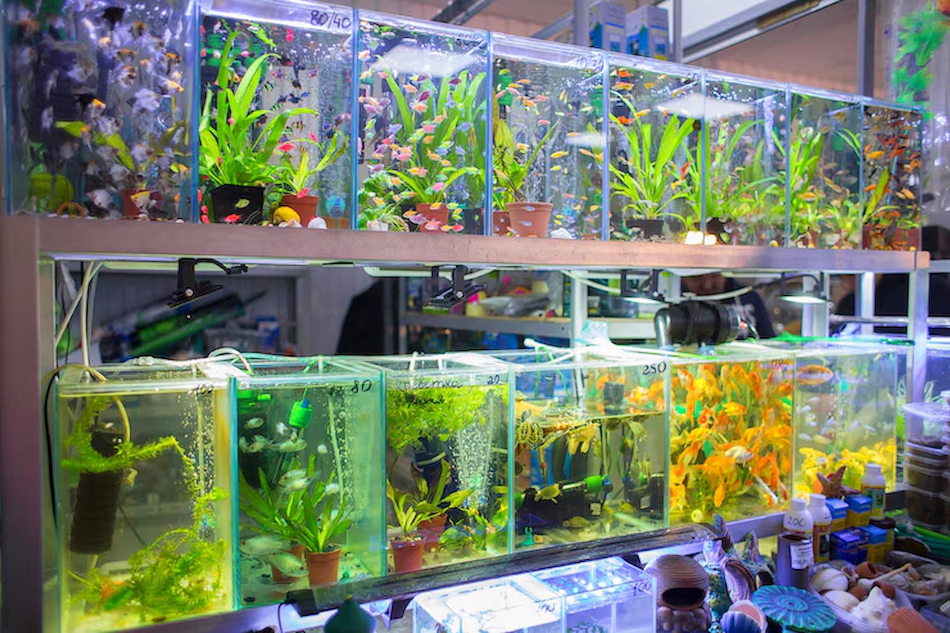 Fake Plants Aquarium